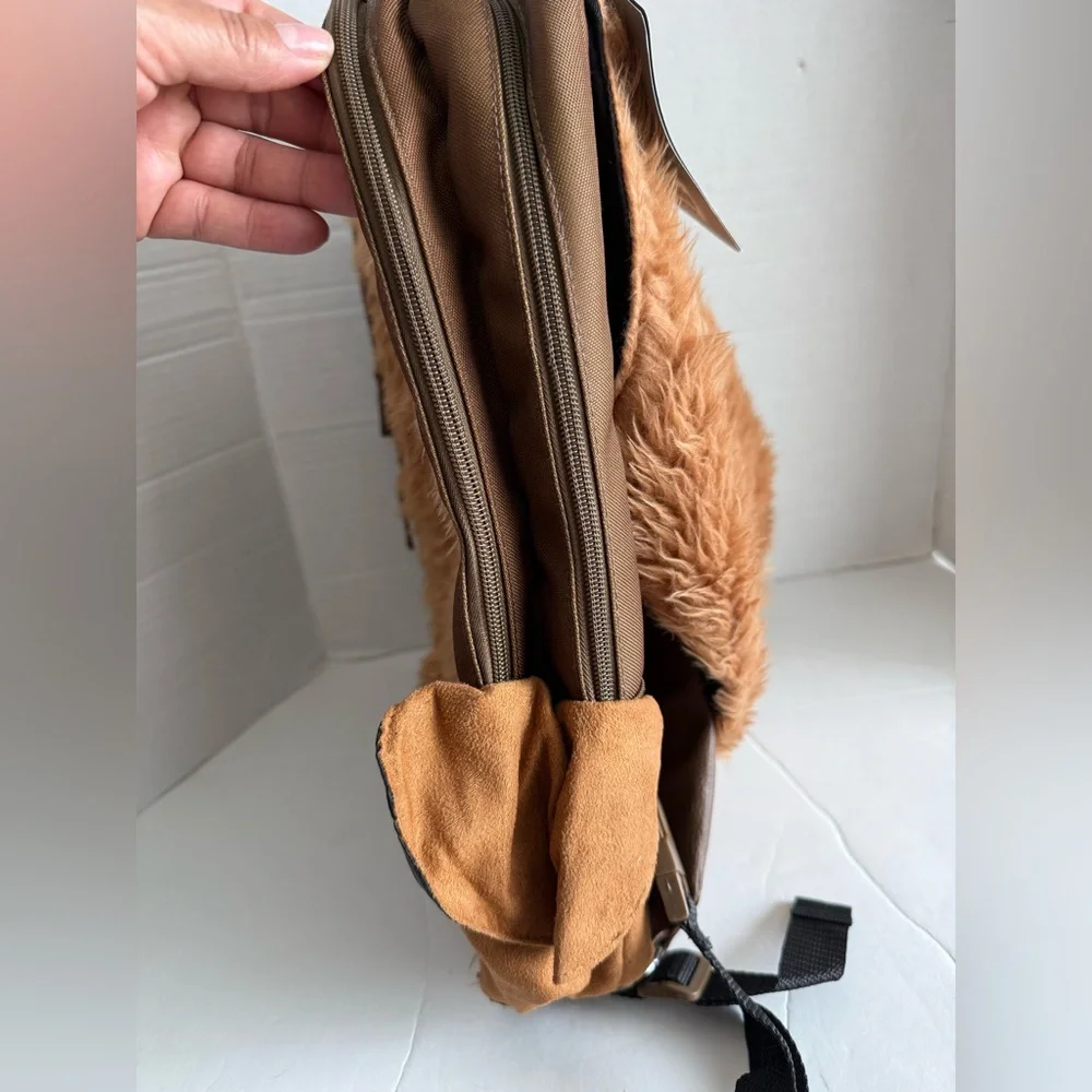 Disney Store Star Wars Chewbacca School Backpack Cosplay Bag with Removable Hood - Picture 10 of 14
